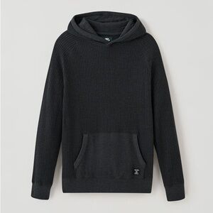 Roots black Waffle Knit Hoodie